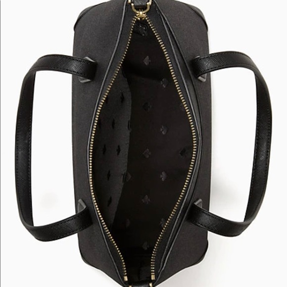 Kate Spade Shimmy Satchel & Card Holder Set Black - Picture 8 of 11